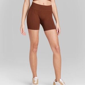 Women's High-Rise Seamless Bike Shorts - Wild Fable